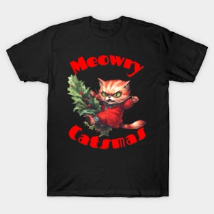 Christmas  cat T-Shirt